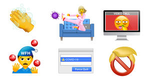 因應肺炎疫情設計的厭世 emoji！紐約設計工作室 &walsh 繪出日常心情免費開放下載