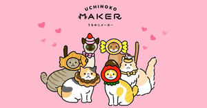 日本免費貓咪插圖產生器Uchinoko Maker！從花色、花紋製作專屬療癒貓咪插圖