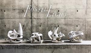 水庫淤泥變桌燈！純手工灌製 Fossil Light 古生物化石燈