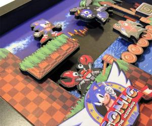 街機遊戲 3D 展示盒，手工製作勾起兒時記憶