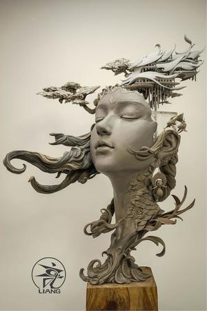 氣勢磅礡的虛幻之作，細膩泥塑嫦娥與桃花女
