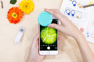 用力探索身邊的小宇宙！手機用 uHandy 行動顯微鏡