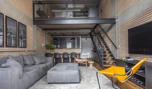 狹長格局設計！巴西 37 坪 Loft 風挑高樓中樓