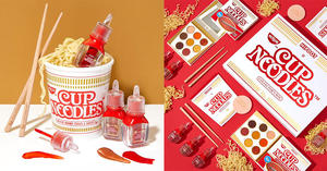 日清杯麵聯名彩妝！「HipDot x Cup Noodles」眼影、唇彩通通飄散泡麵味