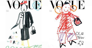 最有實驗精神的時尚雜誌！義大利版 Vogue 封面以 8 位兒童純真塗鴉創作「Our New World」