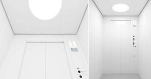 日本極簡感應式電梯！深澤直人操刀日立「Urban Ace HF」防疫電梯設計